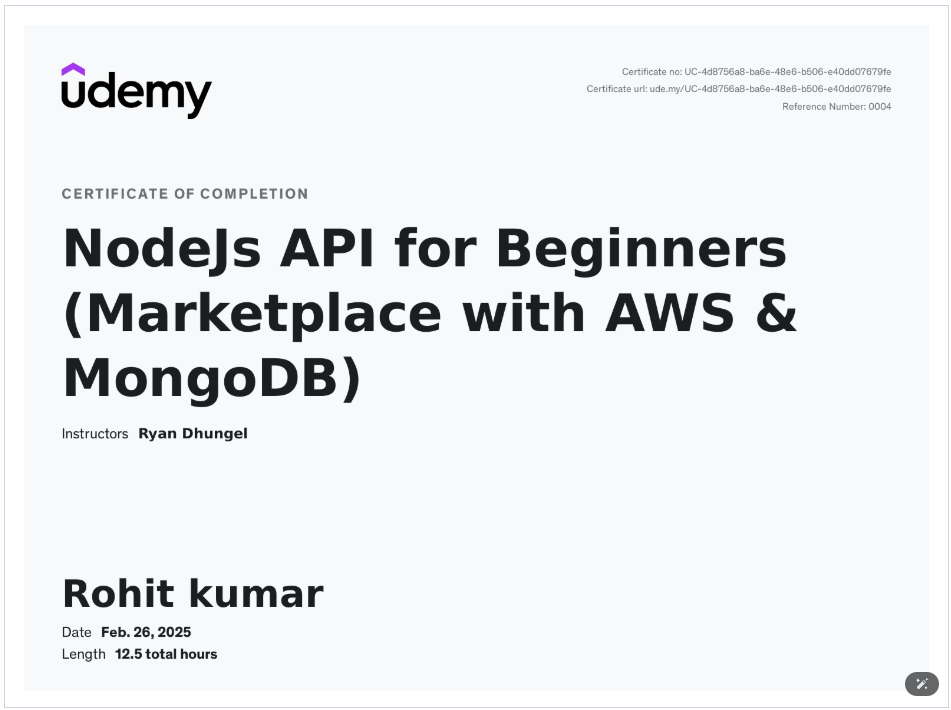 NodeJs API for Beginners with MongoDB