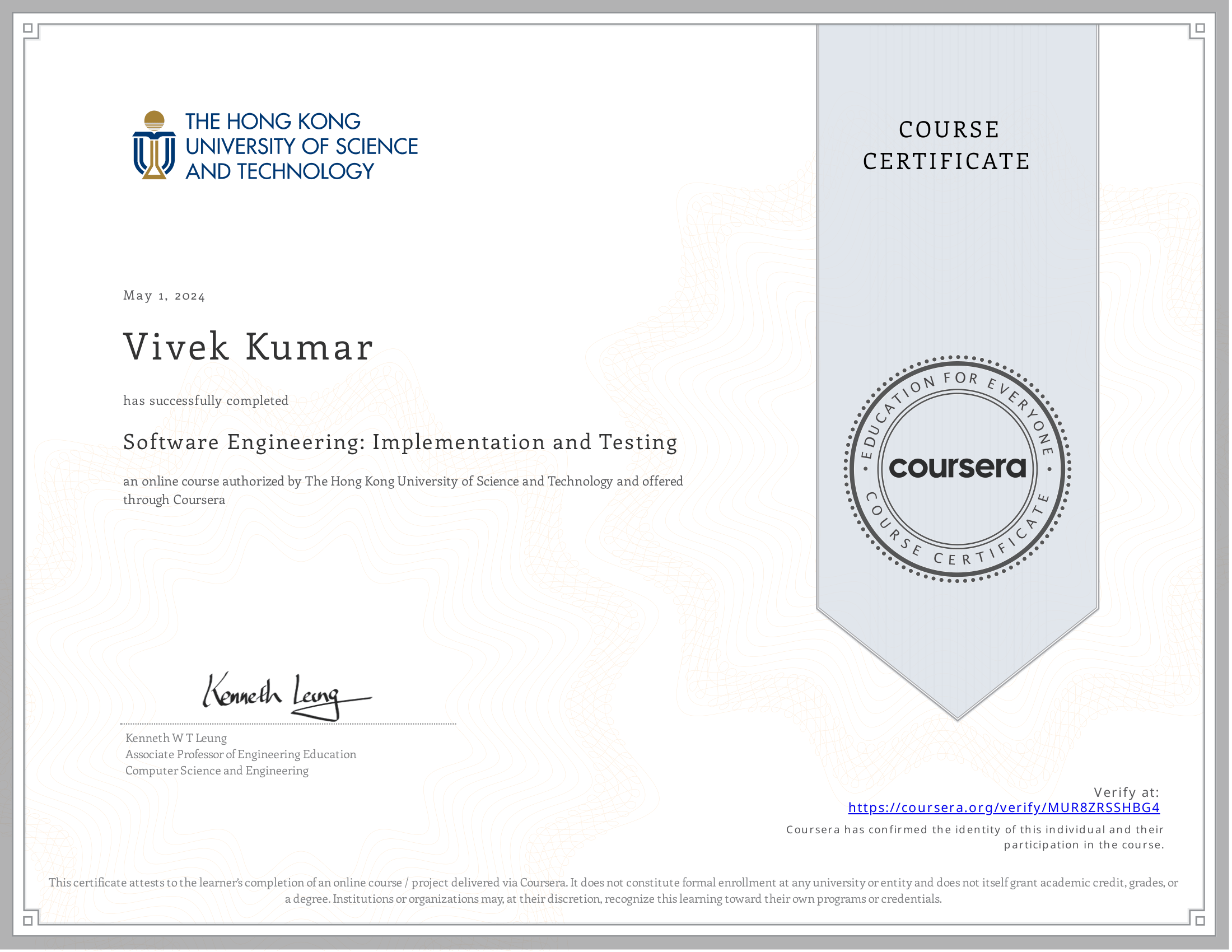 Software Engineering: Implementation and Testing