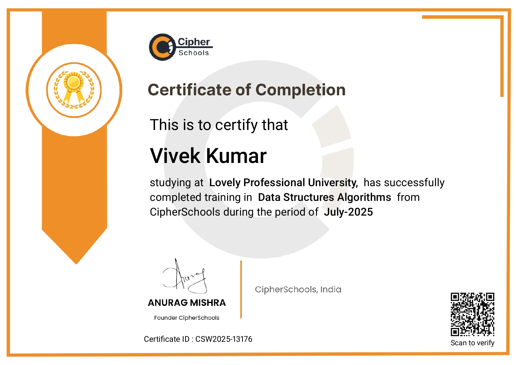 Data Structures and Algorithms